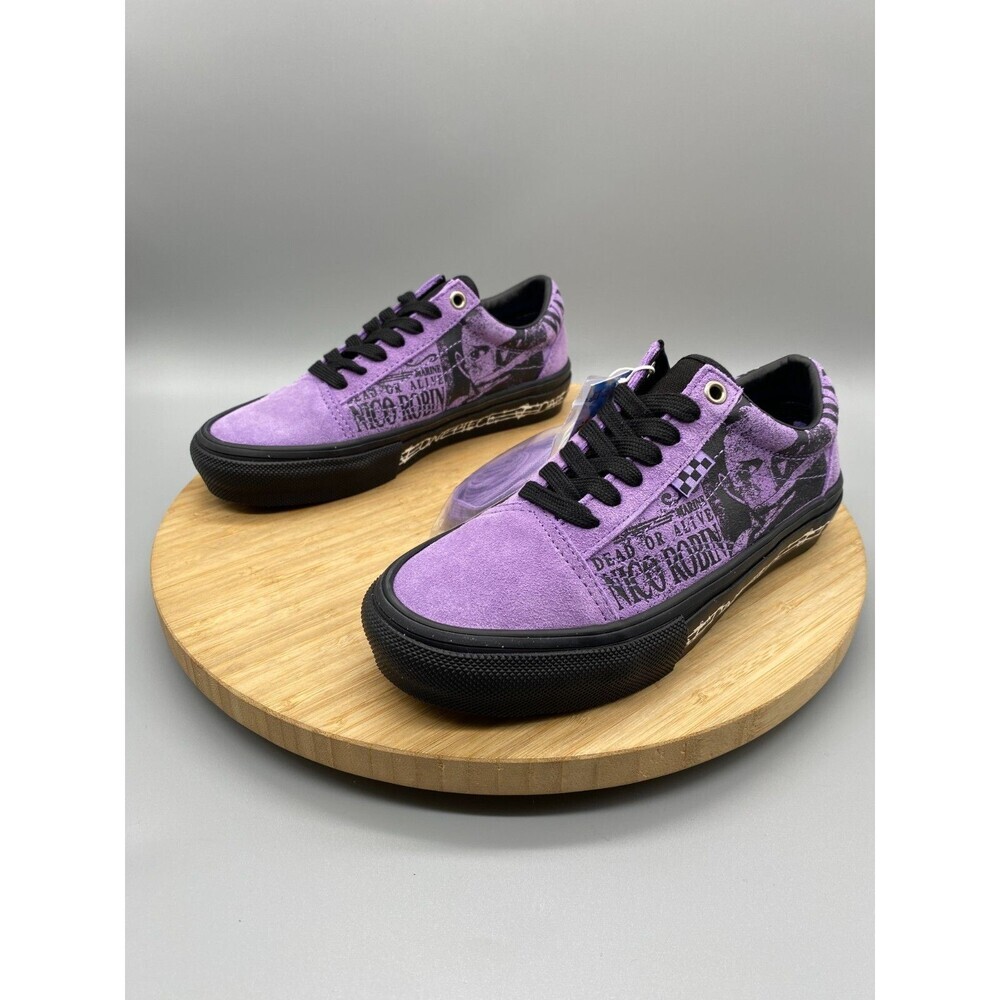 Vans Nico Robin One Piece Purple Shoes Anime GS Youth Boys 3.5 Girls 4.5 - Picture 7 of 16